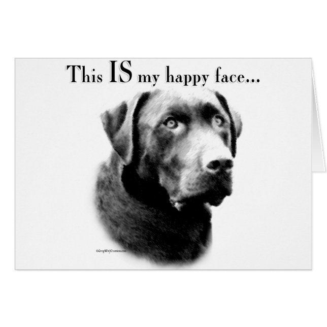 Labrador Joyeux visage (Devant horizontal)