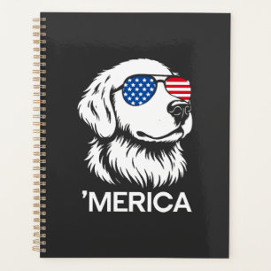 Labrador patriotique drapeau américain Quatre Juil