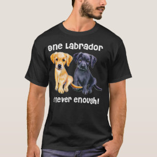 Labrador Pet Dog Funny T-Shirt Cadeau noir or y