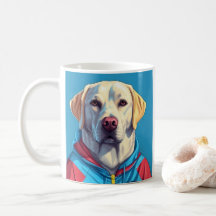 Labrador récupérateur en tenue de piste tasse de c