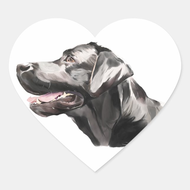 Labrador Retriever, Art Chien Autocollant (Devant)