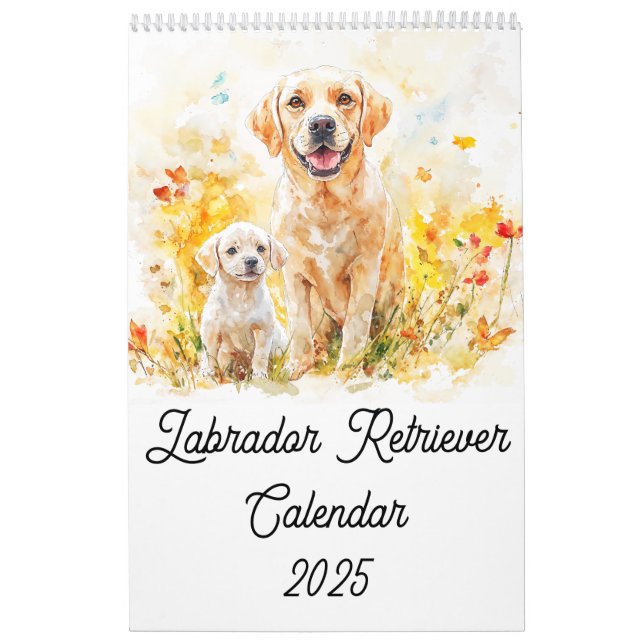 Labrador Retriever Calendrier parent et chiot (Protection)
