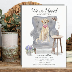 Labrador retriever Chien   Faire-part de déplaceme