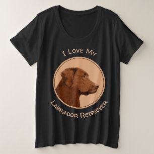 Labrador Retriever (Chocolat) Peinture - Chien Art