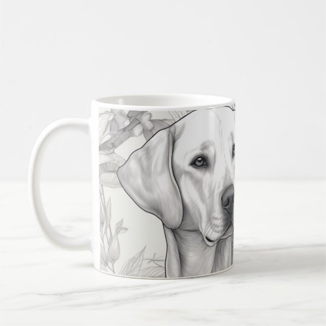Labrador Retriever Coffee Mug (Gauche)