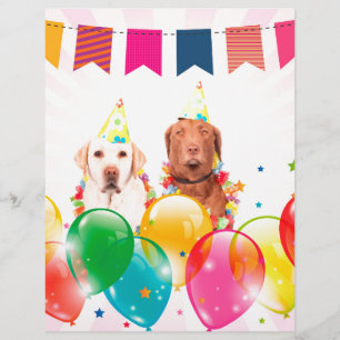 Labrador Retriever Dog Balloons Anniversaire