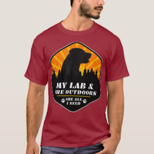 Labrador Retriever Hiking Tshirt pour les lovers d