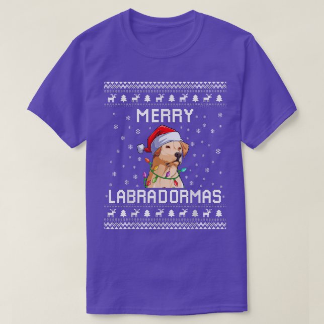 Labrador Retriever Laid Christmas Sweat Labrador (Design devant)