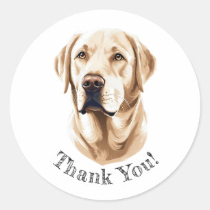 Labrador Retriever Merci! Autocollants
