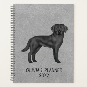 Labrador Retriever noir Lab Dog Texte personnalisé
