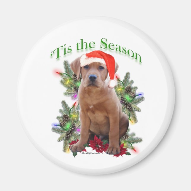 Labrador Retriever Puppy 'Tis the... - Magnet (Devant)