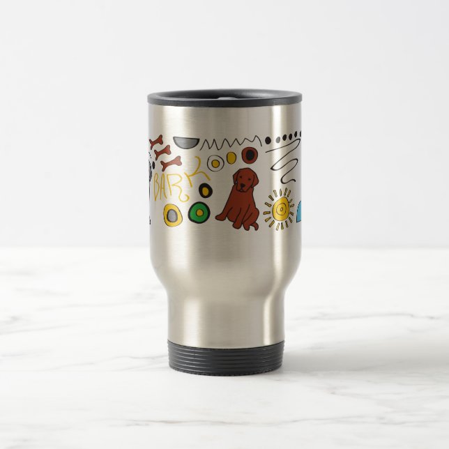 Labrador Retriever Travel Mug Cup (Centre)