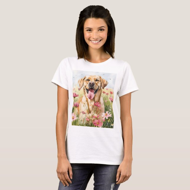 Labrador Retriever Watercolor Women's T-Shirt (Devant entier)