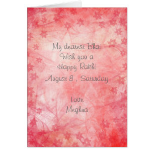 L'abrégé sur chic rose raye des fleurs Rakhi de