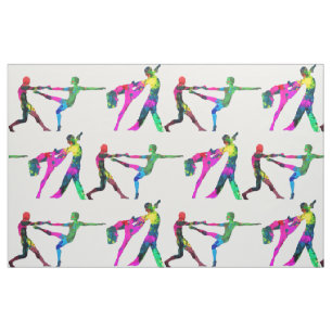 L'abrégé sur personnes de danse colore le tissu
