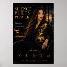 L'absence de bruit construit le pouvoir – Affiche