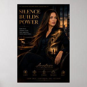L'absence de bruit construit le pouvoir – Affiche
