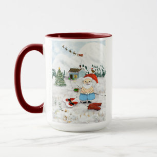 L'absence du Père Noël sur un mug de Noël