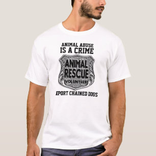 L'abus animal est un T-shirt de crime