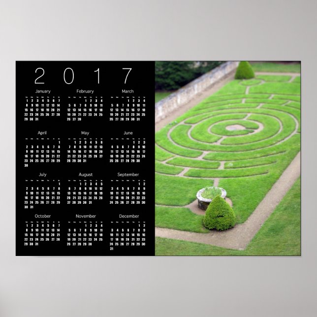 Labyrinth Calendar Poster 2017 (Devant)
