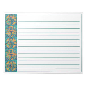 LABYRINTH II Bloc-notes de 11 po x 8,5 po + lignes