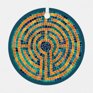 LABYRINTH II Cercle métallique Ornement