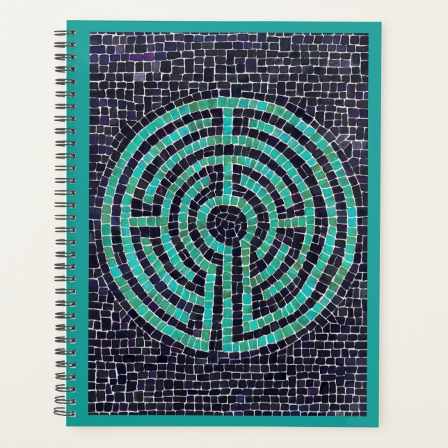 LABYRINTH III 8,5x11 Planificateur / Turquoise (Devant)