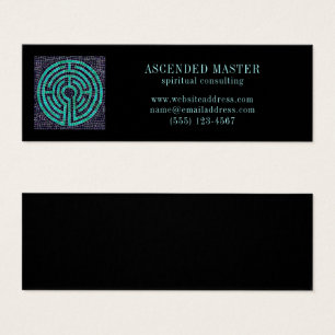 LABYRINTH III Mini Carte de visite - Noir