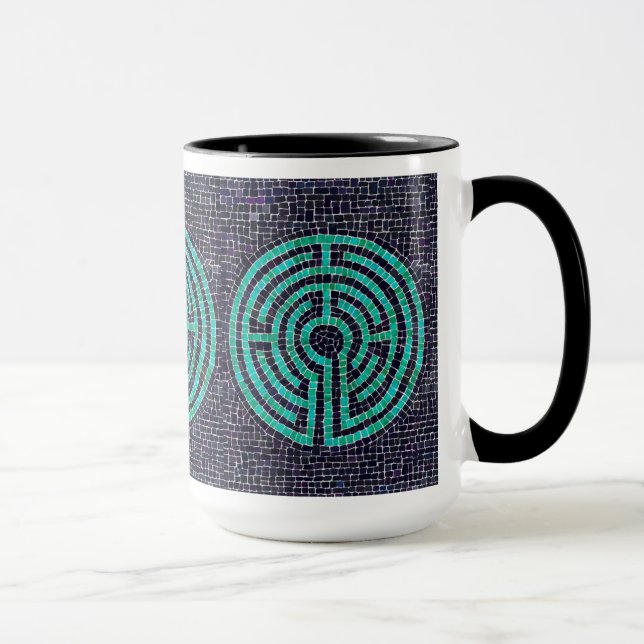 LABYRINTH III Tall Black Combo Mug (Droite)