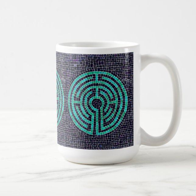 LABYRINTH III Tall White Mug (Droite)