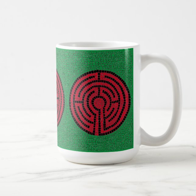LABYRINTH IX Tall White Mug (Droite)