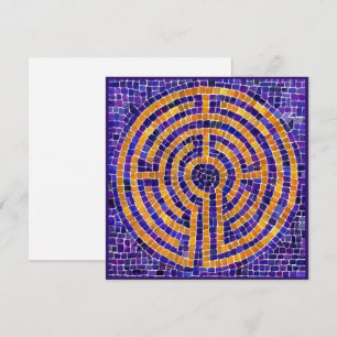 LABYRINTH MOSAIC 5,25" Carré carte plat