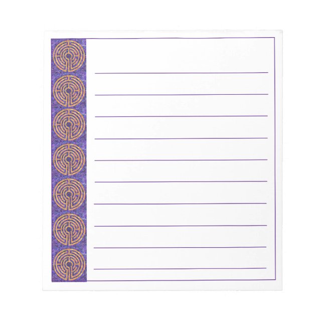 LABYRINTH MOSAIC 5,5x6 Bloc-notes + lignes (Devant)