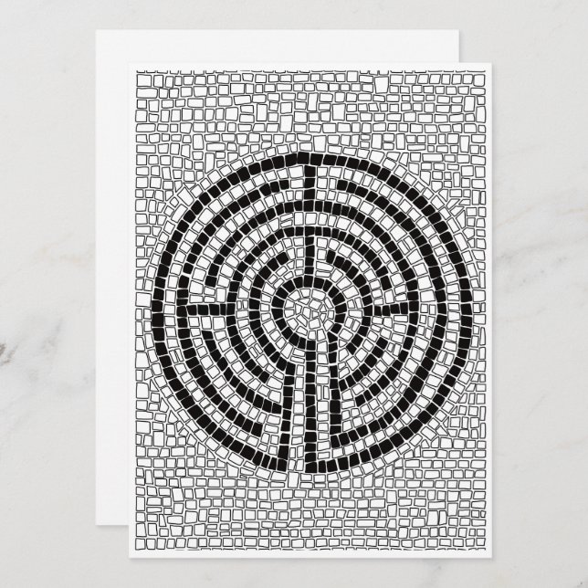 LABYRINTH VII 5,5x7,5 Carte plate (Devant / Derrière)