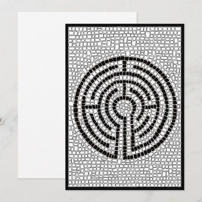 LABYRINTH VII 5x7 Carte plate II (Devant / Derrière)