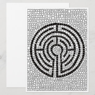 LABYRINTH VII 6,5 x 8,75 Carte plate