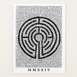 LABYRINTH VII 8,5x11 Planificateur + Texte / Blanc