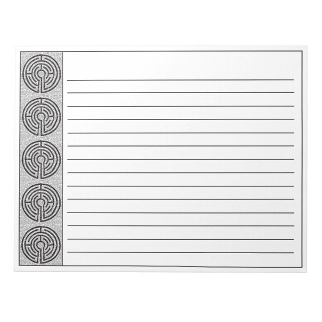 LABYRINTH VII Bloc-notes 11x8.5 + lignes (Devant)