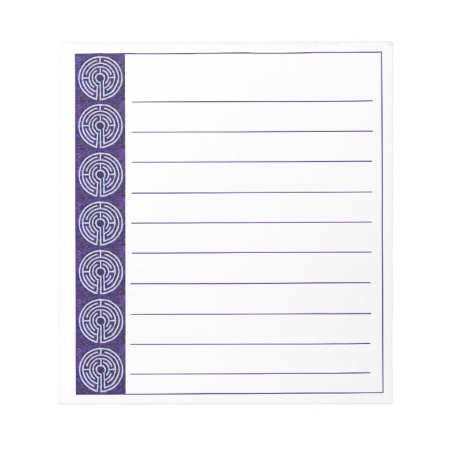 LABYRINTH VIII Bloc-notes 5,5x6 + lignes (Devant)