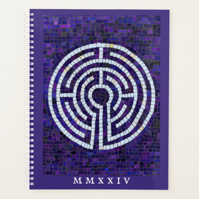 LABYRINTH VIII Planificateur 8.5x11 + Texte / Viol (Devant)