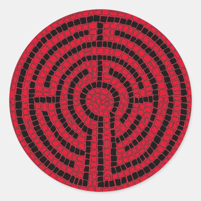 LABYRINTH X Stickers Grands Ronds (Devant)