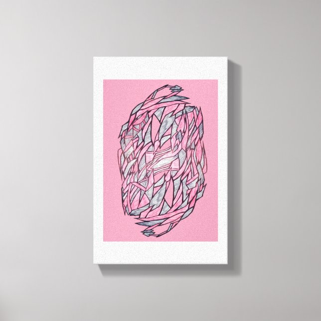 Labyrinthe Abstrait Moderne sur Toile (Recto)