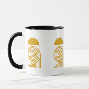 Labyrinthe de Lumière – Mug Soleil et Spirale Doré