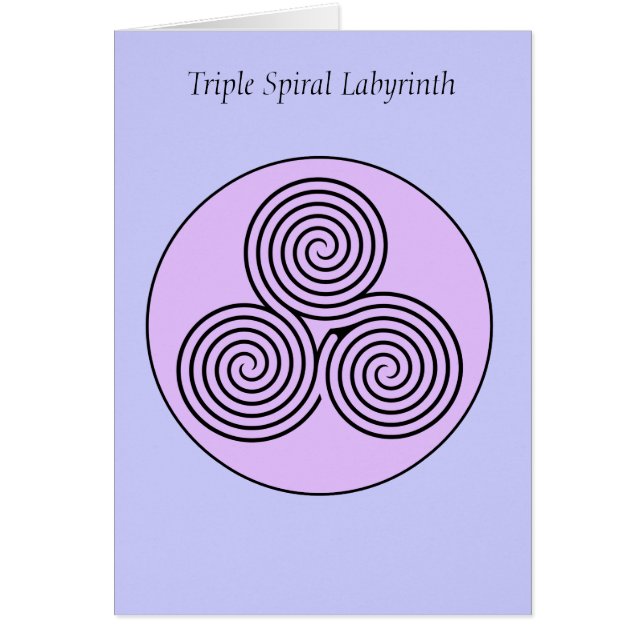 Labyrinthe en spirale triple (Devant)