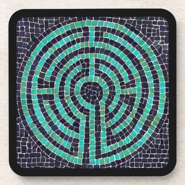 LABYRINTHE III Dessous de verre en plastique rigid (Devant)