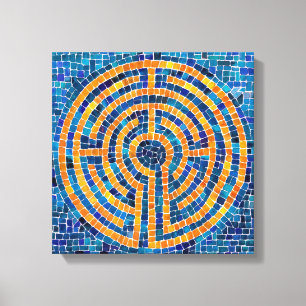 LABYRINTHE IV Toile emballée 12x12 (profondeur 6,4