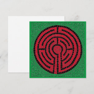 LABYRINTHE IX Carte Vierge Plate Carrée 5,25"