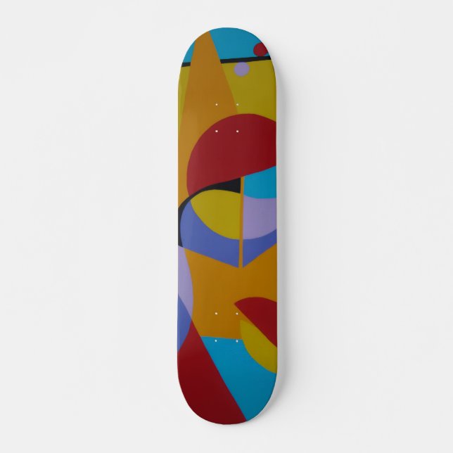 Labyrinthe sur skateboard en asphalte (Devant)