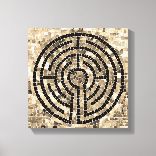 LABYRINTHE V Toile encadrée 12x12 (0,75" de profon (Recto)