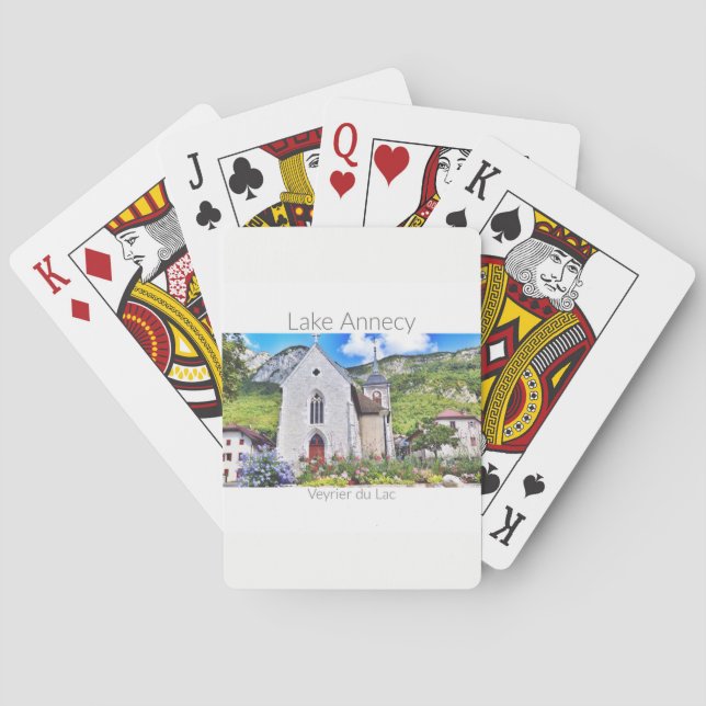 Lac Annecy - cartes de jeu de Veyrier (dos)